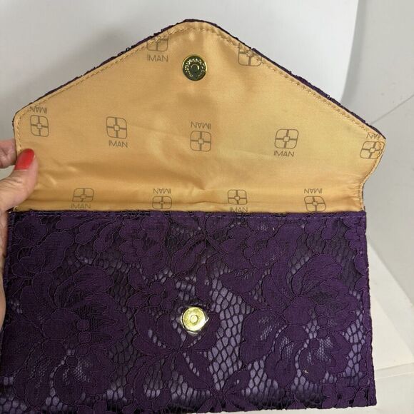 Inman Purple Lace Evening Bag - Picture 3 of 4